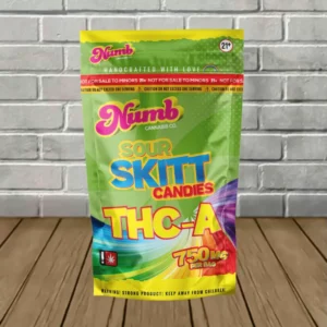 Alternative view of Numb Cannabis Co THCa + THCP Skitt Candies 750mg — DISCONTINUED