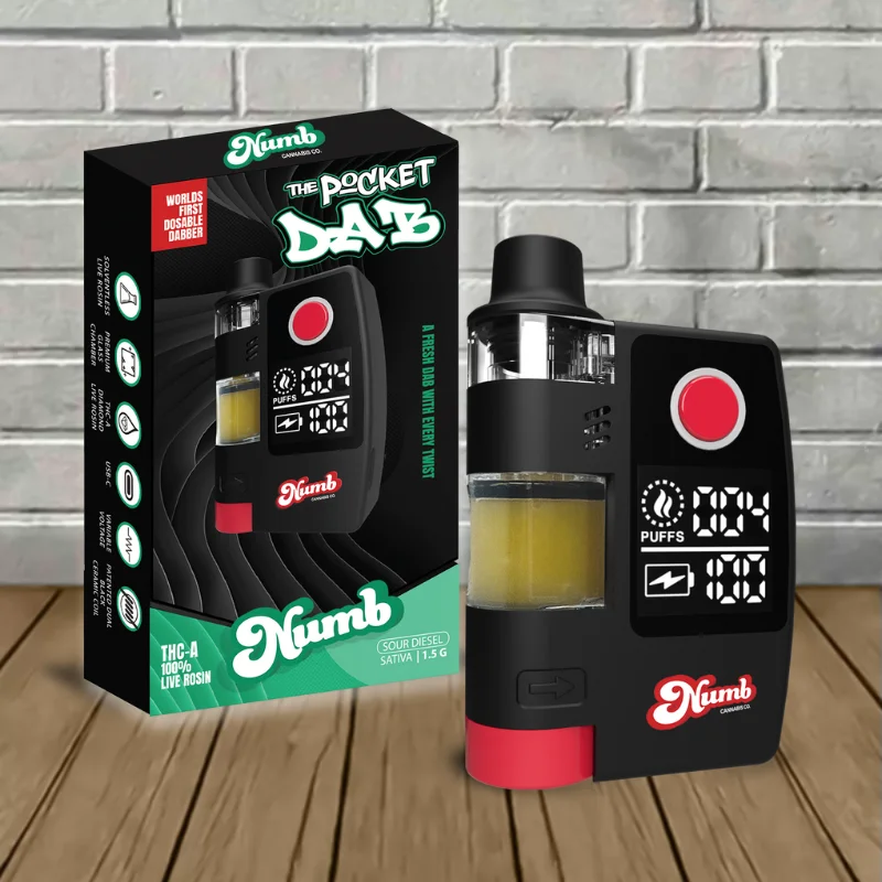 Numb The Pocket Dab THC-A Live Rosin Disposable 1.5g — DISCONTINUED - Image 3