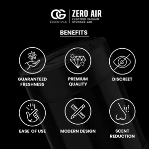 OG Essentials Zero Air Electronic Vacuum Storage Jar - Image 3