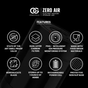 OG Essentials Zero Air Electronic Vacuum Storage Jar - Image 4