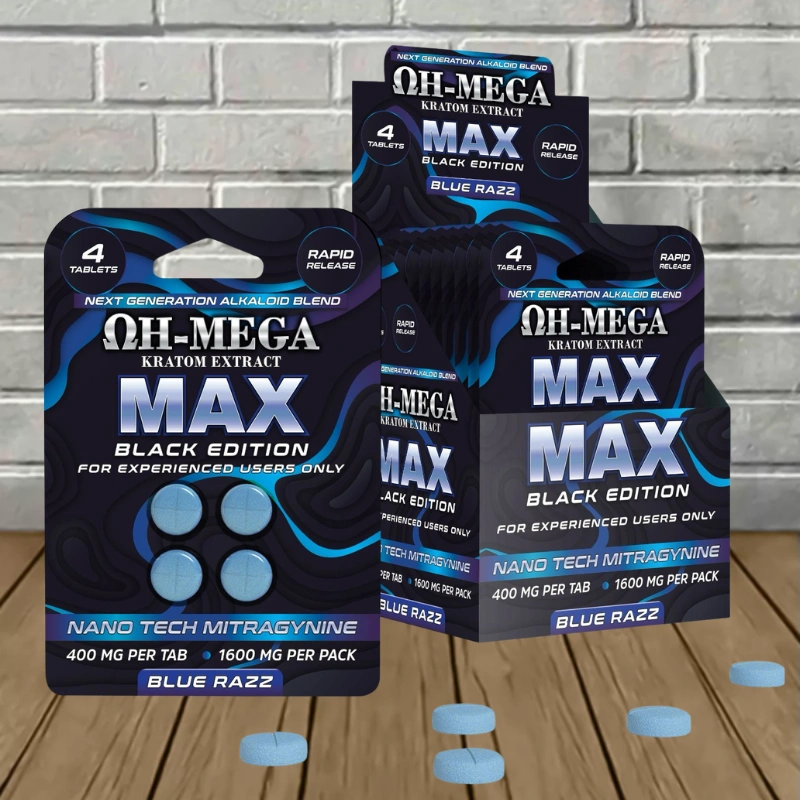 OH-MEGA MAX-NANO-MIT Kratom Extract Tablets 1600mg