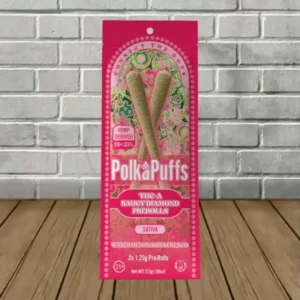 Alternative view of PolkaDot Polka Puff THCa Diamond Prerolls – 2ct