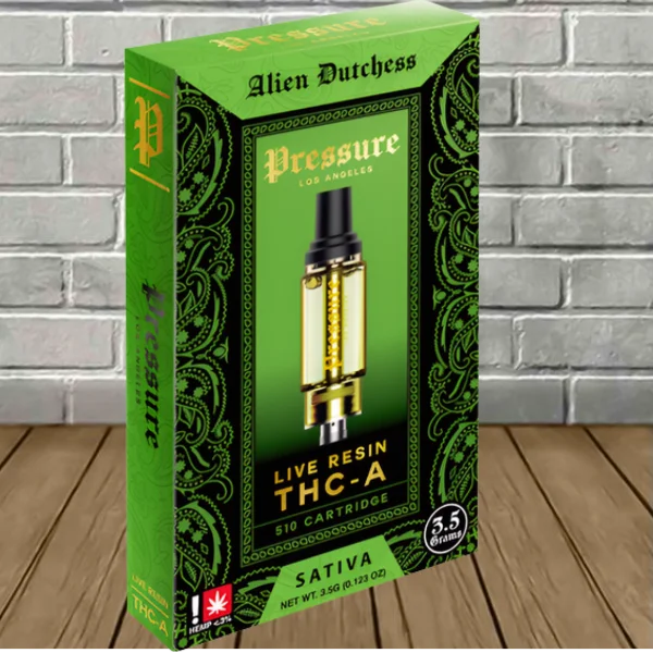 Pressure LA Live Resin THCa Vape Cartridge 3.5g - Image 10