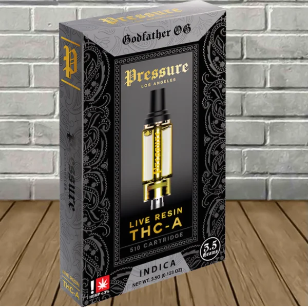 Pressure LA Live Resin THCa Vape Cartridge 3.5g - Image 8