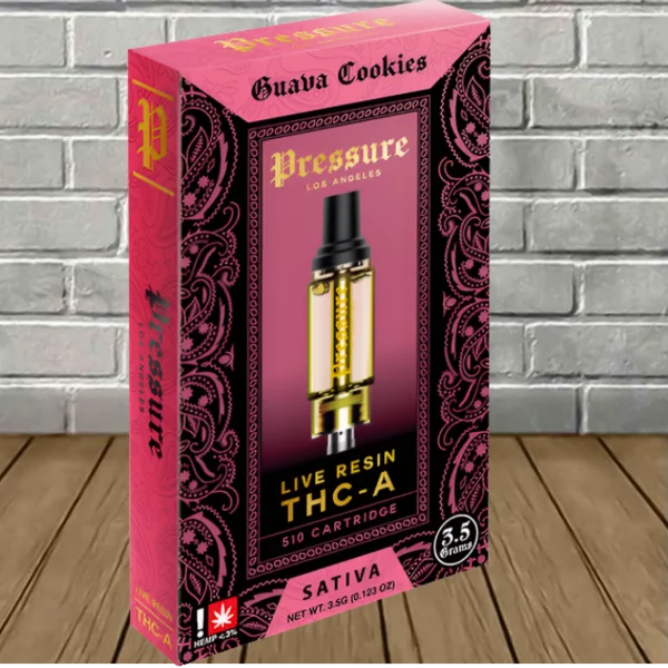 Pressure LA Live Resin THCa Vape Cartridge 3.5g - Image 7