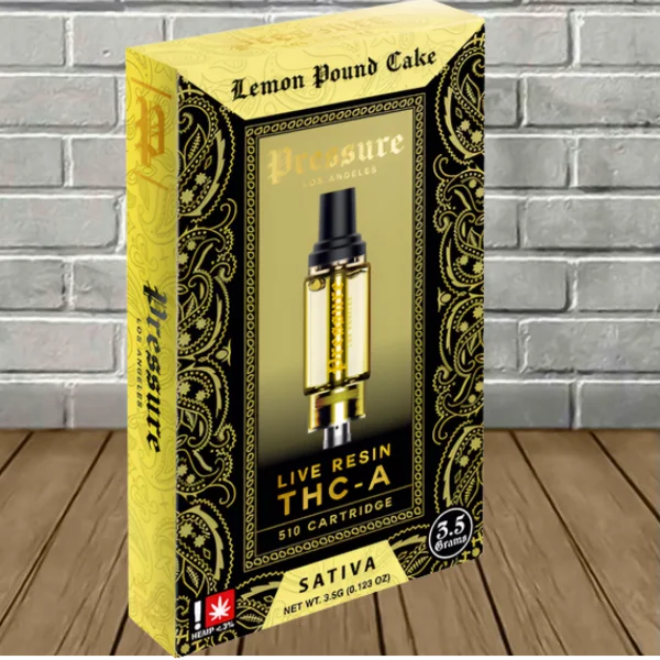 Pressure LA Live Resin THCa Vape Cartridge 3.5g - Image 5