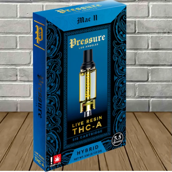 Pressure LA Live Resin THCa Vape Cartridge 3.5g - Image 4