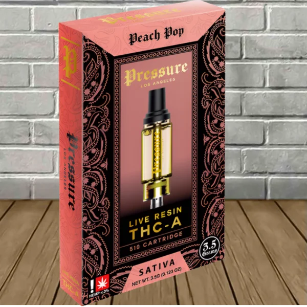 Pressure LA Live Resin THCa Vape Cartridge 3.5g - Image 11