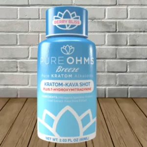 Pure Ohms Breeze 7-Hydroxymitragynine Kratom + Kava Shot 2oz — DISCONTINUED