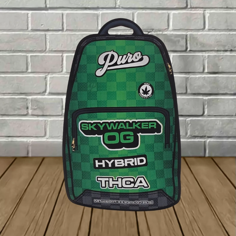 Puro Silver Tier THCa Flower Backpack Bag 3.5g - Image 6