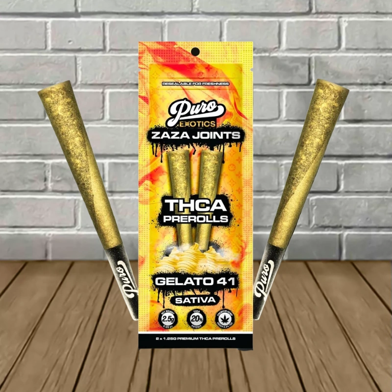 Puro Exotics ZAZA THCa Prerolls 2.5g - Image 3