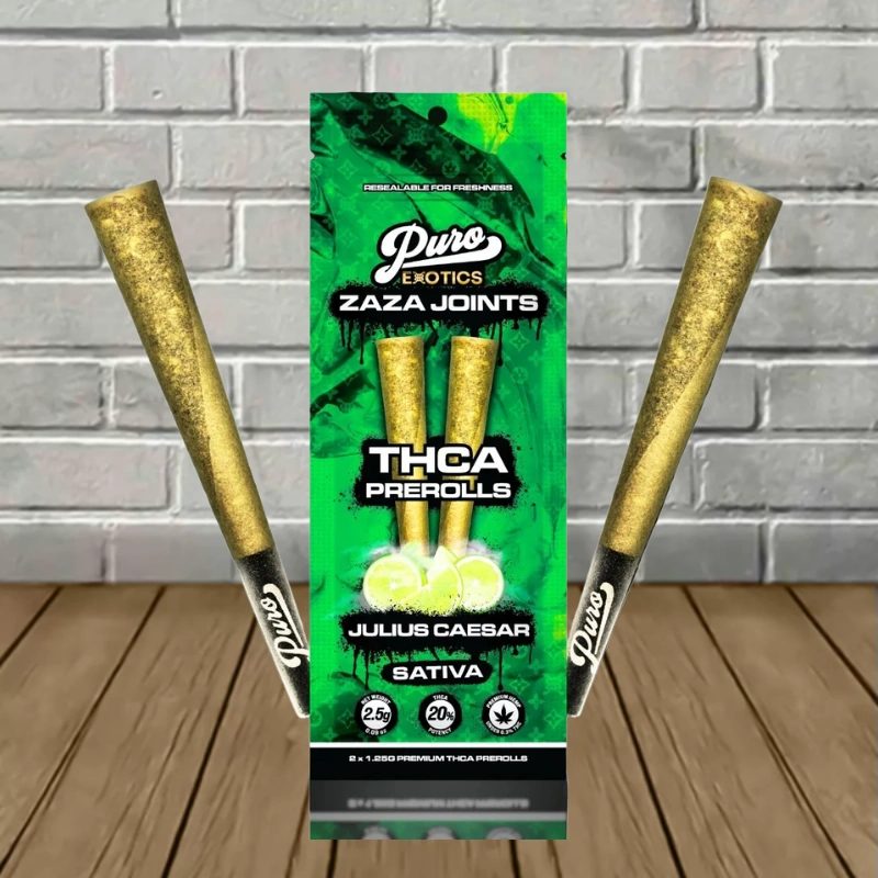 Puro Exotics ZAZA THCa Prerolls 2.5g - Image 5