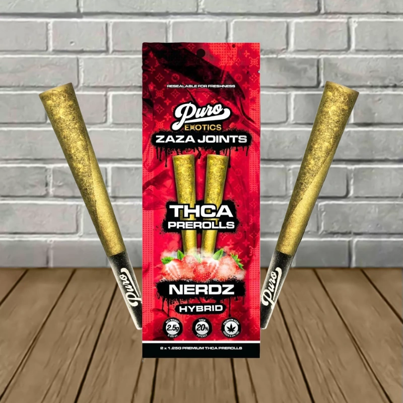 Puro Exotics ZAZA THCa Prerolls 2.5g - Image 6