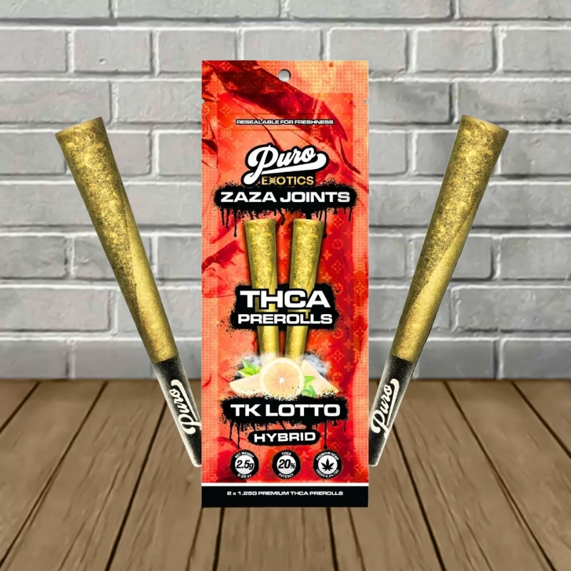 Puro Exotics ZAZA THCa Prerolls 2.5g - Image 8