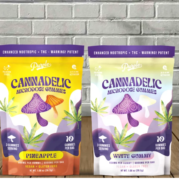 Purple Cannadelic Magic Mushroom Microdose Gummies 6000mg — DISCONTINUED