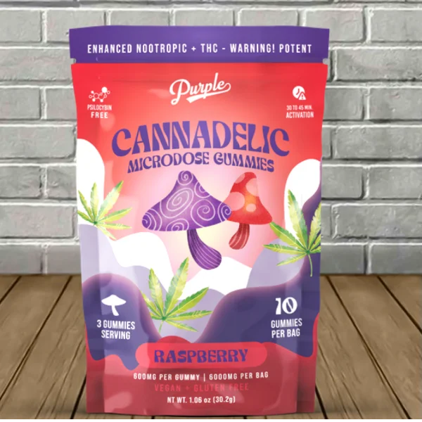 Purple Cannadelic Magic Mushroom Microdose Gummies 6000mg — DISCONTINUED - Image 2