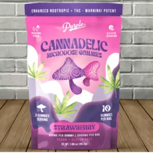 Purple Cannadelic Magic Mushroom Microdose Gummies 6000mg — DISCONTINUED - Image 4
