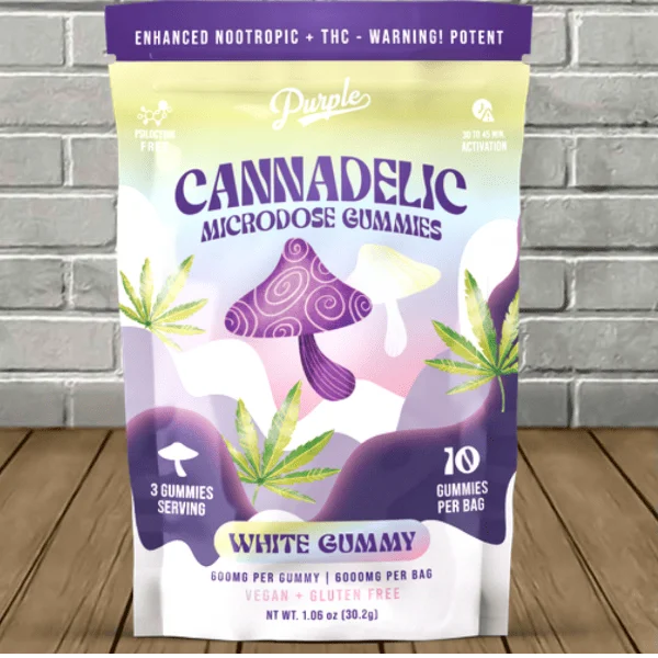 Purple Cannadelic Magic Mushroom Microdose Gummies 6000mg — DISCONTINUED - Image 6