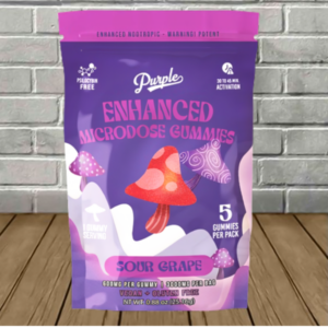 Alternative view of Purple Enhanced Microdose Mushroom Gummies — DISCONTINUED