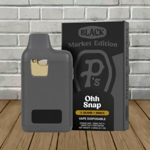 Alternative view of Pushin P’s Black Market Edition THCH + THCP Disposable 3g