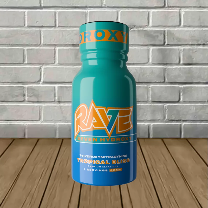 Rave Kratom Seven Hydroxy Liquid Extract Shot Case 12ct — DISCONTINUED - Image 3