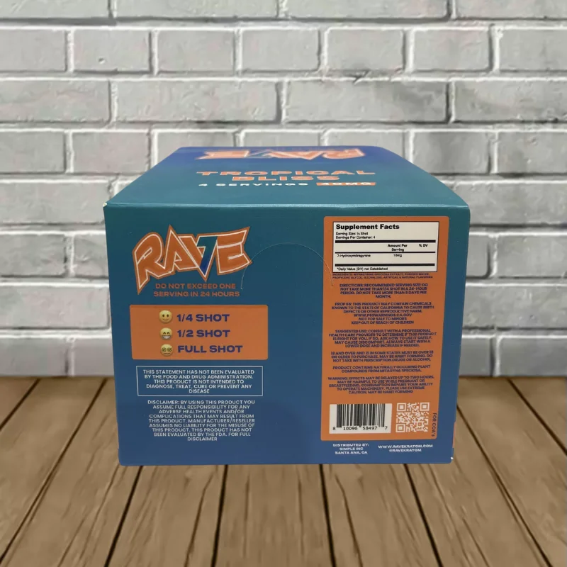 Rave Kratom Seven Hydroxy Liquid Extract Shot Case 12ct — DISCONTINUED - Image 2