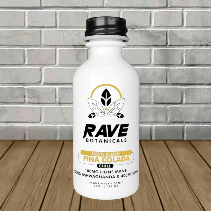 Rave Botanicals Kava Blend Liquid Extract Shot 2oz