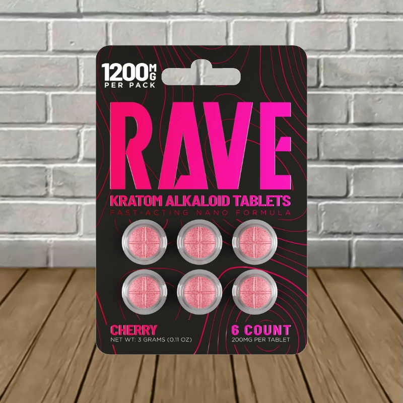 Rave Fast-Acting Nano Kratom Tablets 1200mg - Image 2