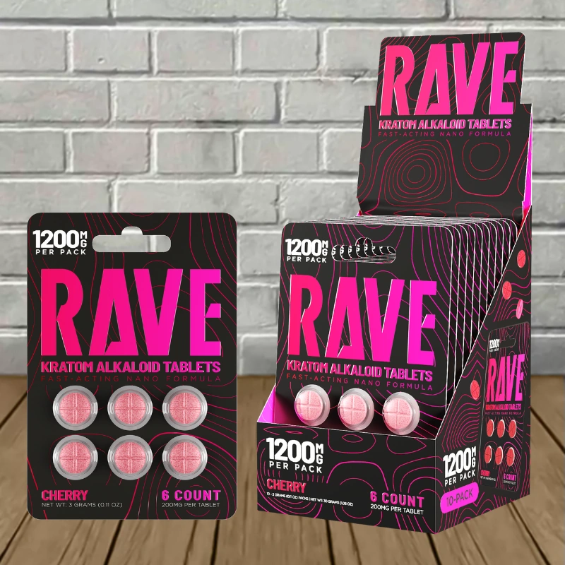 Rave Fast-Acting Nano Kratom Tablets 1200mg