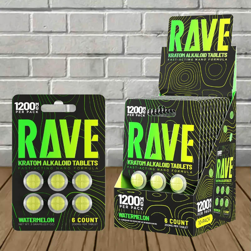 Rave Fast-Acting Nano Kratom Tablets 1200mg - Image 5