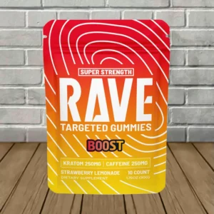 Rave Kratom Targeted Kratom Extract Gummies BOOST 250mg - Image 3