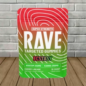 Rave Kratom Targeted Kratom Extract Gummies ECSTACY 250mg - Image 3