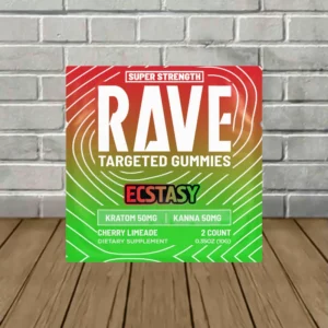 Rave Kratom Targeted Kratom Extract Gummies ECSTACY 250mg