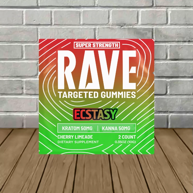 Rave Kratom Targeted Kratom Extract Gummies ECSTACY 250mg