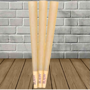 Alternative view of Raw King Size Pre-Rolled Cones 3pk