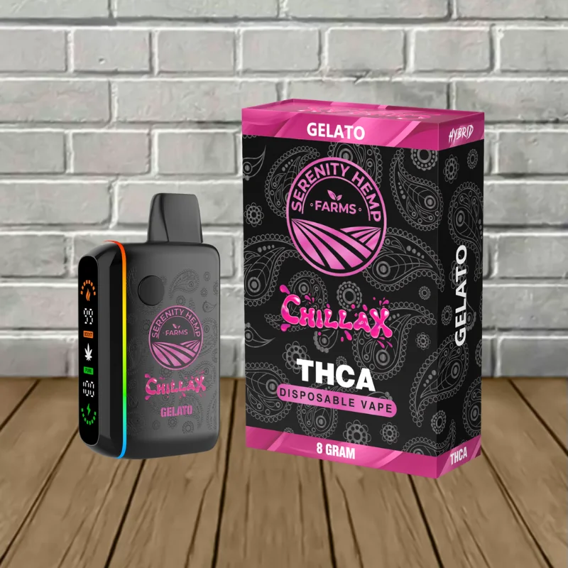 Serenity Hemp Farms Chillax THCa Disposable Vape 8g - Image 3