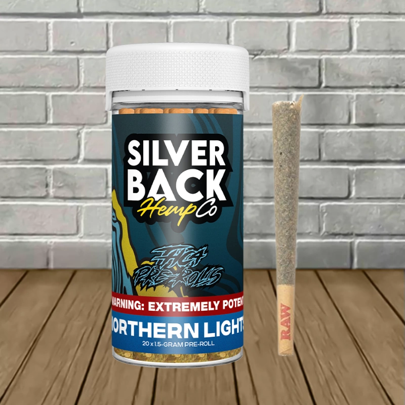 Silverback Hemp Co THCa Prerolls Jumbo Jar 20ct
