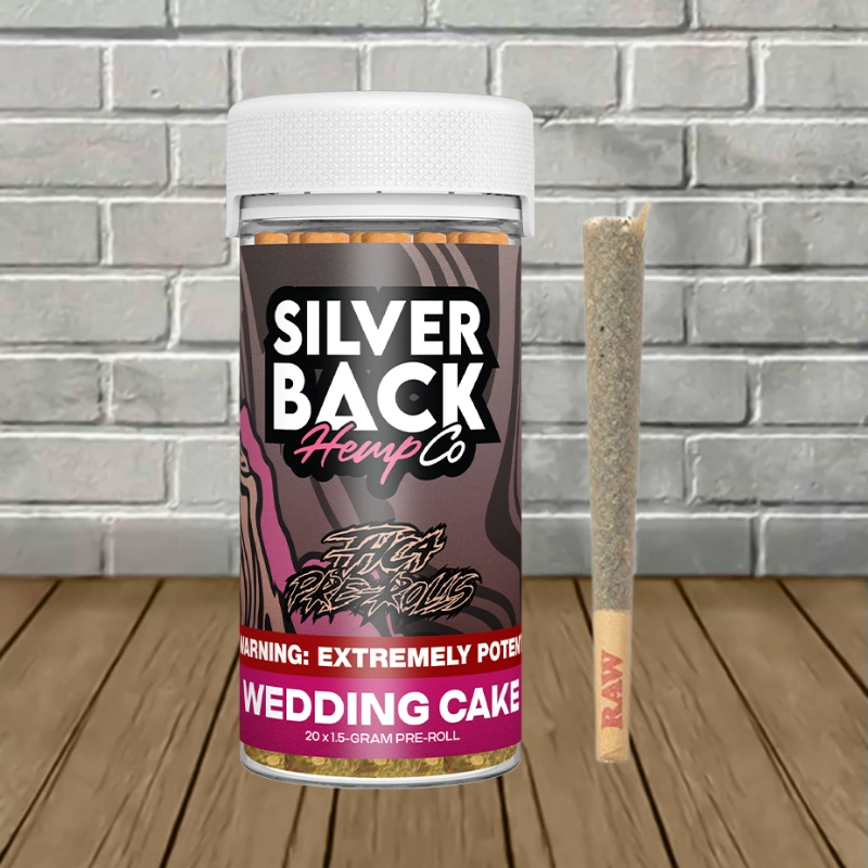 Silverback Hemp Co THCa Prerolls Jumbo Jar 20ct - Image 5