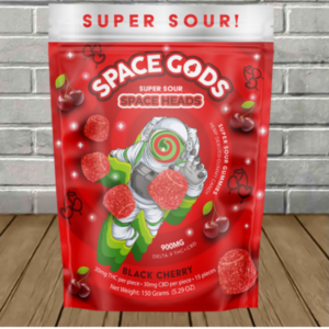 Space Gods Super Sour Space Heads Gummies 900mg - Image 3