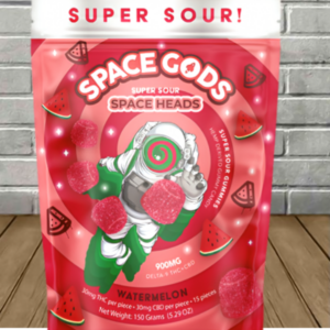 Space Gods Super Sour Space Heads Gummies 900mg - Image 6