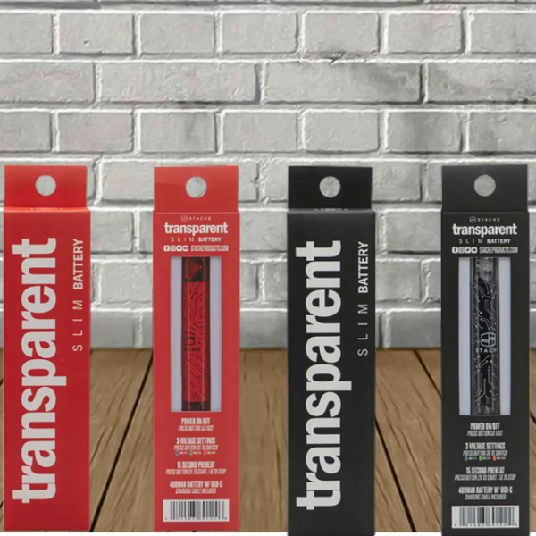 Stache Transparent Slim 510 Thread Battery