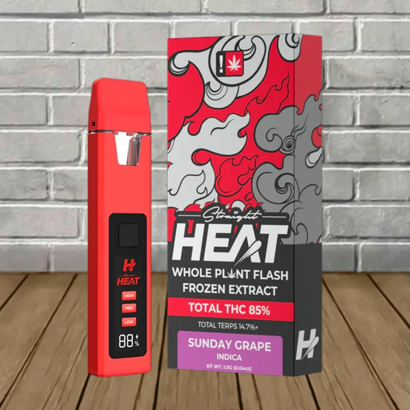 Straight Heat Flash Frozen THC Extract Disposable 1g - Image 6