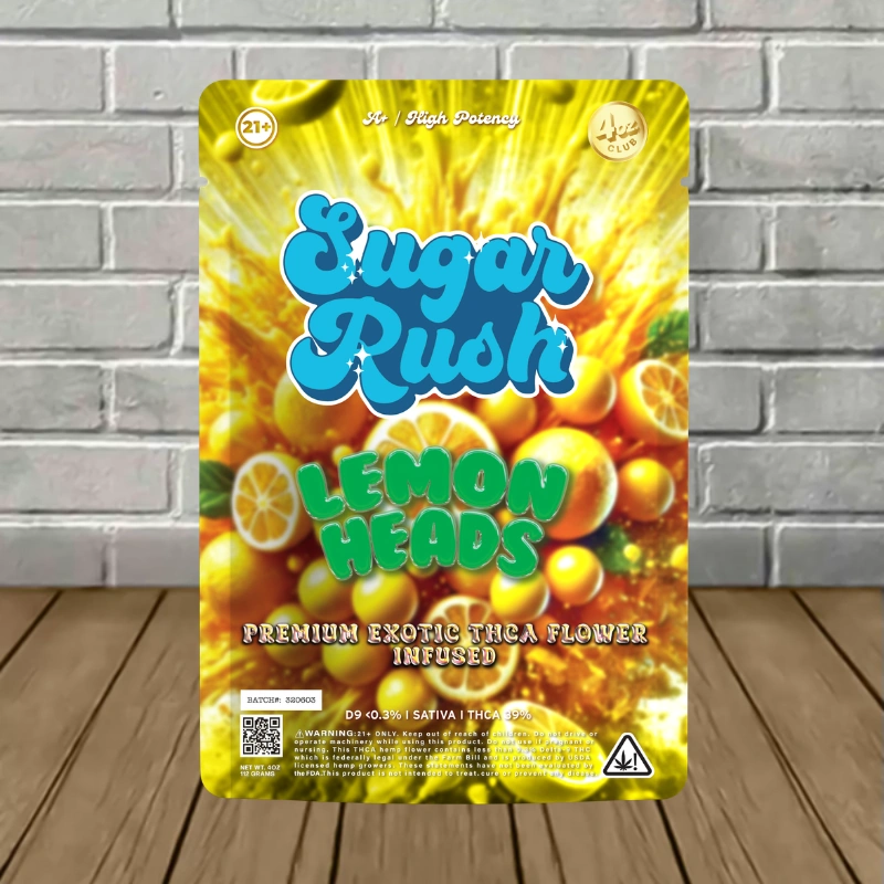 Sugar Rush Premium Exotic THCa Flower 3.5g – 1ct Pouch - Image 3