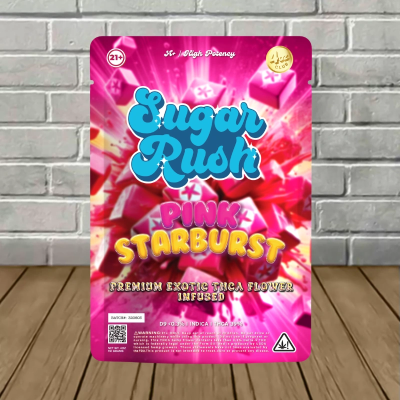 Sugar Rush Premium Exotic THCa Flower 3.5g – 1ct Pouch - Image 4