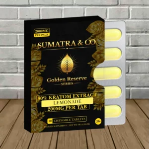 Alternative view of Sumatra Golden Reserve Kratom Extract Tablets 2000mg