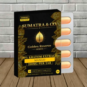 Sumatra Golden Reserve Kratom Extract Tablets 2000mg - Image 3