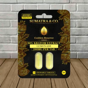 Alternative view of Sumatra Golden Reserve Kratom Extract Tablets 400mg