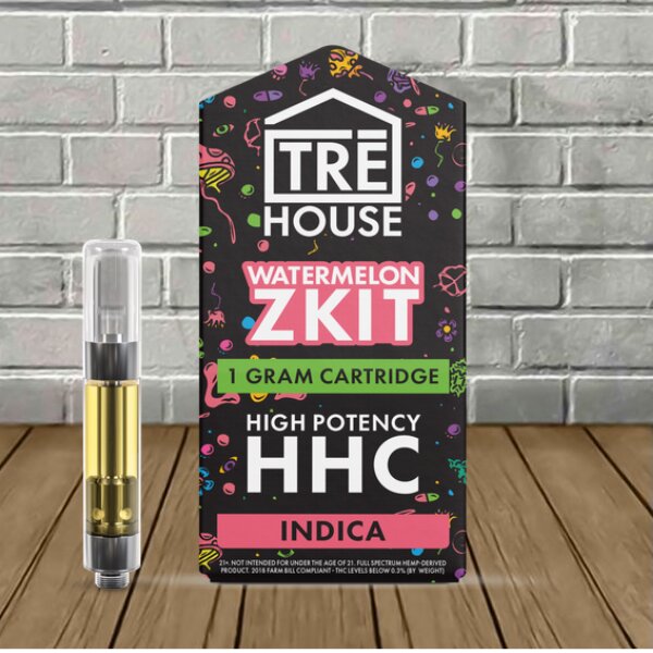 TRE House Cannabinoid Blend Vape Cartridge 1g – Watermelon Zkit (Indica) — DISCONTINUED