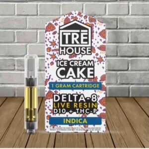 TRE House Live Resin D8 | D10 | THCP Vape Cartridge 1g –Ice Cream Cake