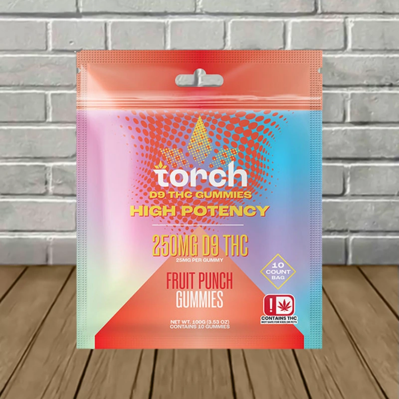Torch High Potency D9 THC Gummies 250mg - Image 3